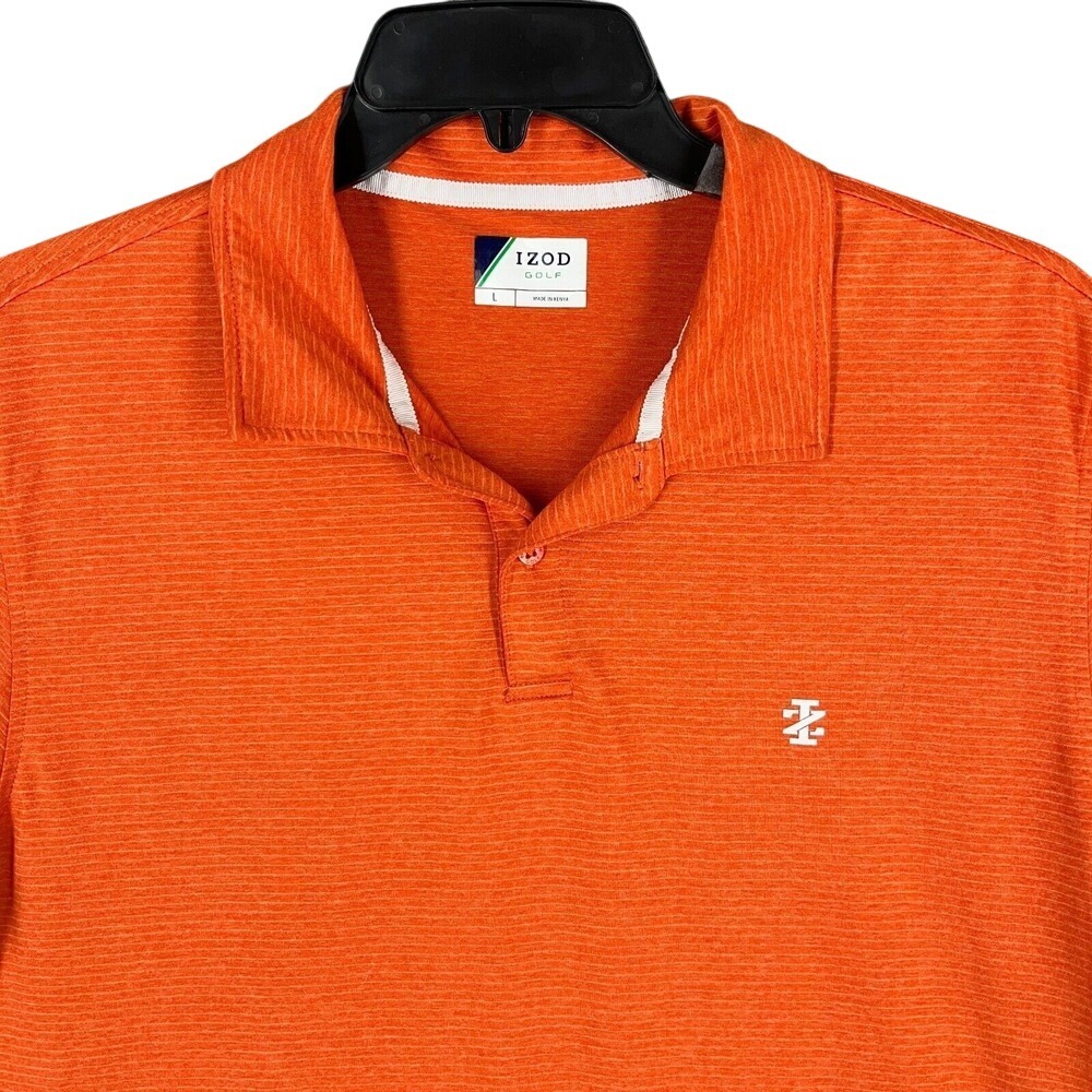 IZOD‎ Golf Performance Polo Shirt Mens L Microfiber Business Casualcore